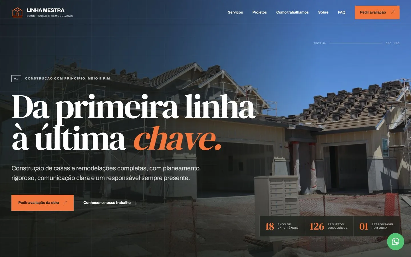 Website para construção e remodelações