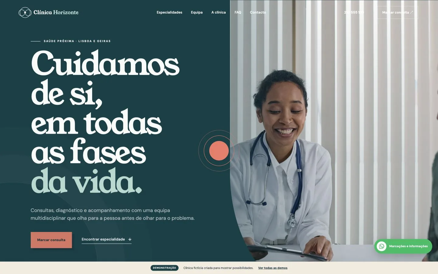 Website para clínica multiespecialidades