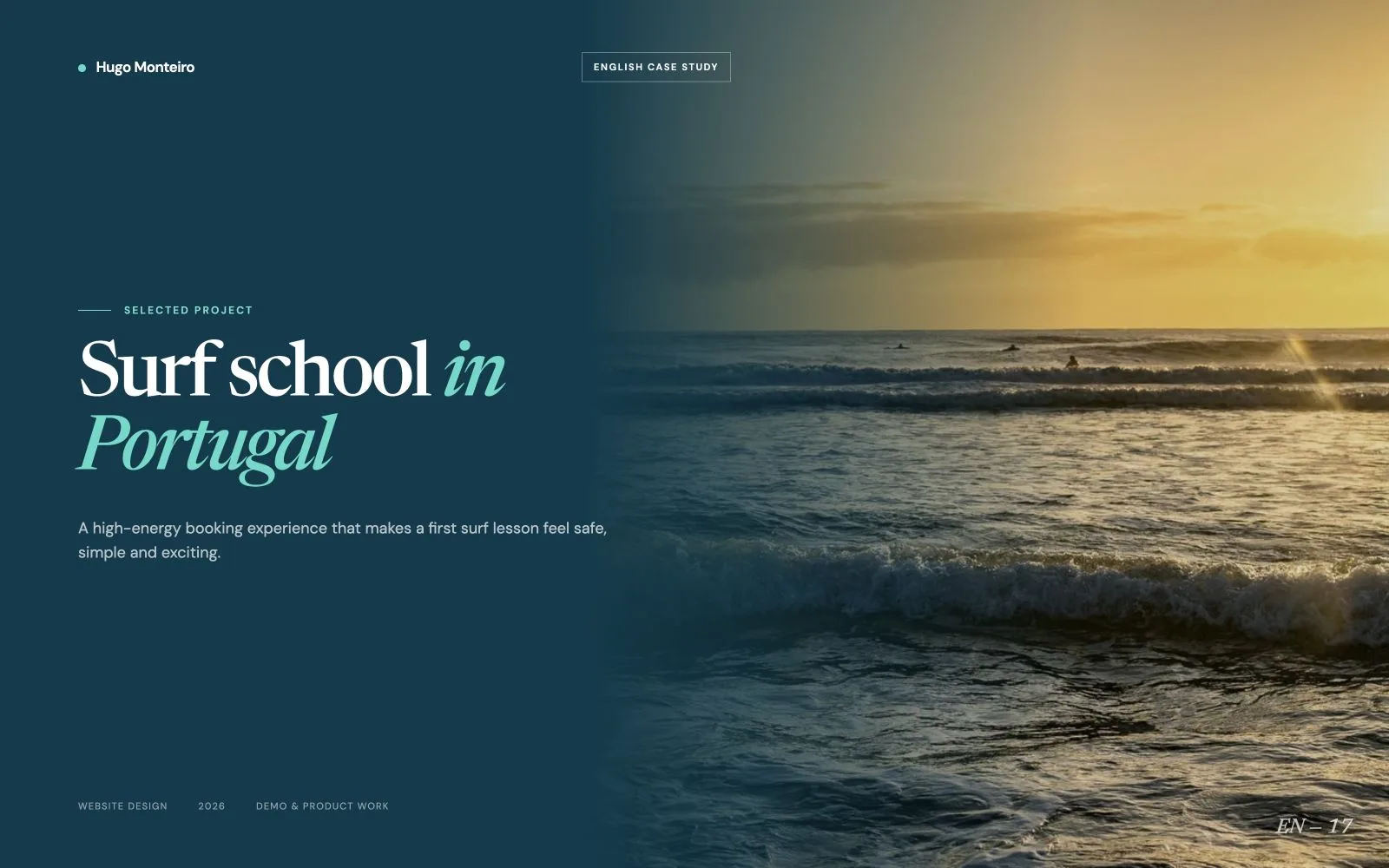 Website for a surf school