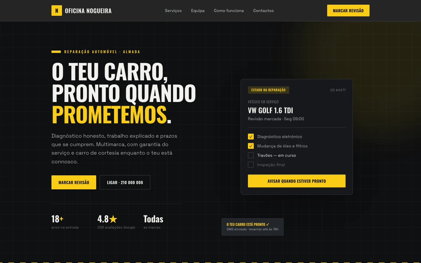 Website para oficina auto